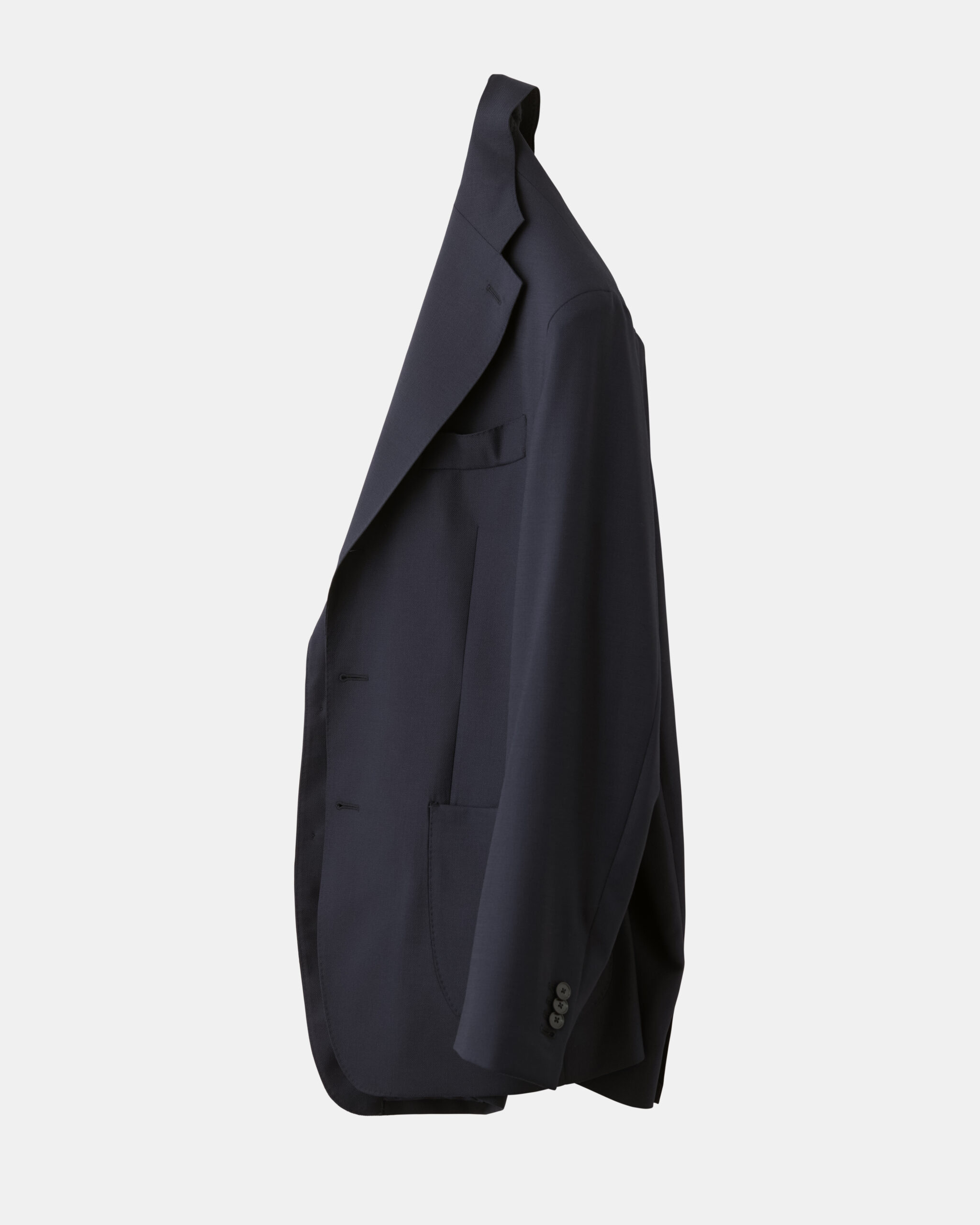 Signature 'Traveller' suit midnight blue hopsack wool image 3