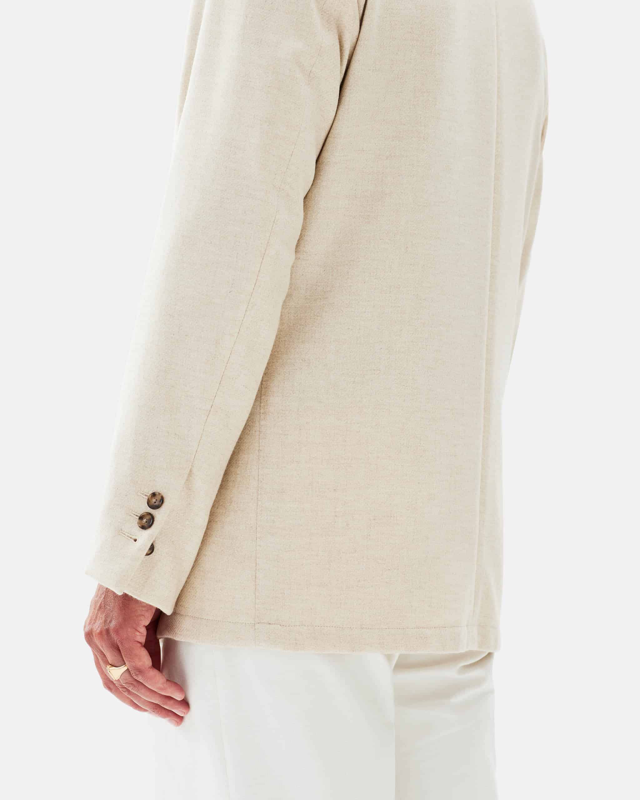 The Metropolitan Soft Jacket oatmeal pure cashmere image 7